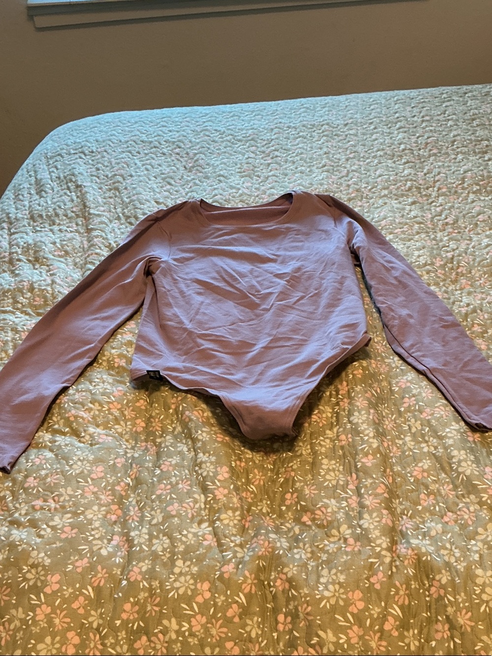 Wolford Arctic dust cotton blend bodysuit M